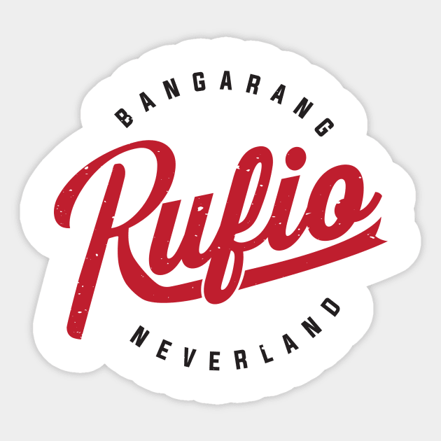 Bangarang Rufio Sticker by FanBanterSTL